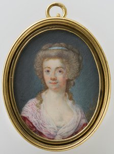 Portrait of a lady. Creator: Arvid Lundback.