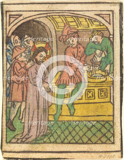 Pilate Washing His Hands [recto], c. 1440/1450. Creator: Unknown.