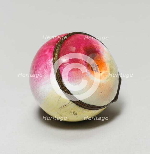 Bonbonnière in the Form of a Quince, Bilston, 1780/1800. Creator: Unknown.