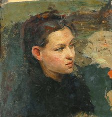 Portrait of Vera Repina, the first wife of the artist.