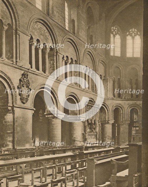 'Within Great St. Bartholomew's: Rahere's Tomb in the Choir', c1935. Creator: Joel.