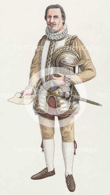 A Cornish gentleman c1600, (c2000-2010) Artist: Nick Hardcastle.