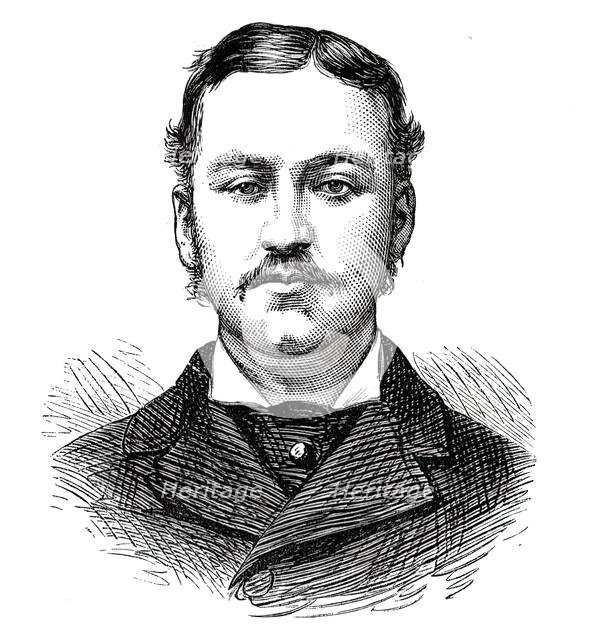 The Universities' Boat-Race, the Oxford Crew: T.C. Edwardes-Moss, Brasenose, (Stroke), 1876. Creator: Unknown.