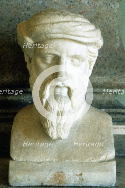 Pythagoras, Ancient Greek mathematician and philosopher, 6th century BC. Artist: Unknown