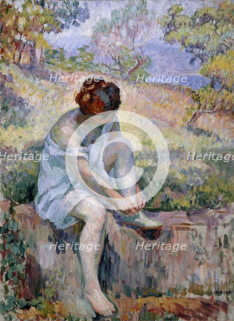 'Before Bathing', 1906-1907.  Artist: Henri Baptiste Lebasque