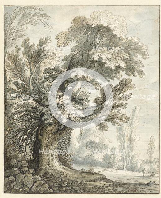 Landscape with a Tall Tree, 1634. Creator: Maerten de Cock.