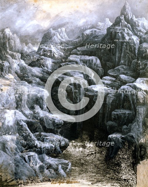 'The Rocks', c1842-1885. Artist: Rodolphe Bresdin
