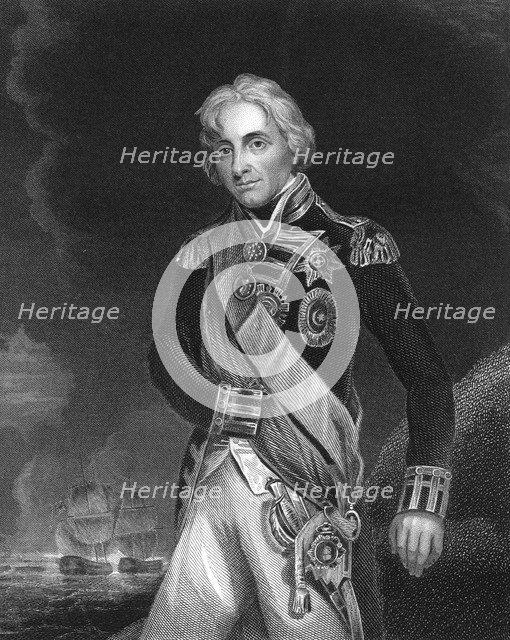 Horatio Nelson, 1st Viscount Nelson, English naval commander, c1798-c1805 (c1857). Artist: J Rogers