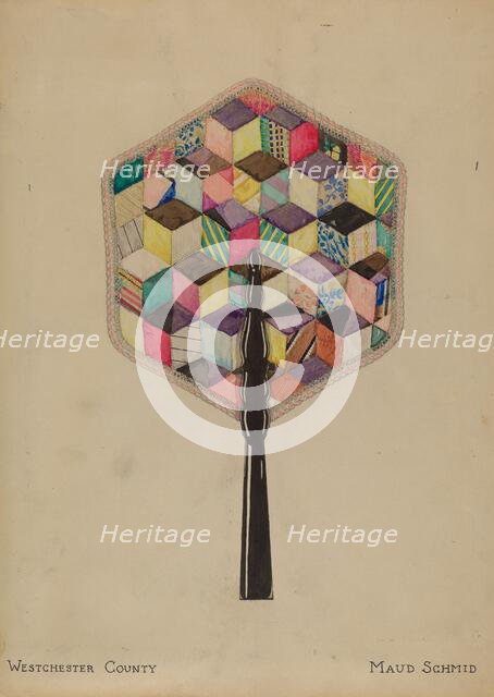 Fire Screen, 1935/1942. Creator: Maud Schmid.