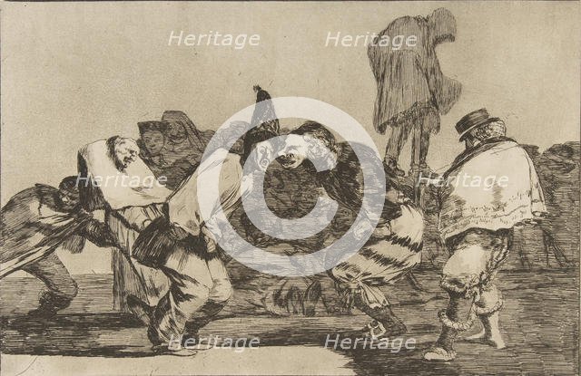 Plate 14 from the 'Disparates': Carnival Folly, ca. 1816-23 (published 1864). Creator: Francisco Goya.