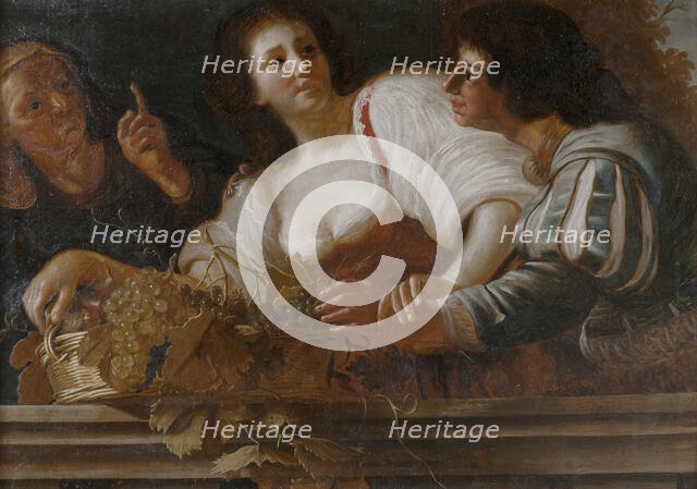 The Girl with Grapes. Creator: Unknown.