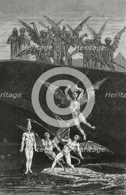 The Divine Comedy, (1307-1321): Inferno (Hell), 1888. Creator: Jean Edouard Dargent.