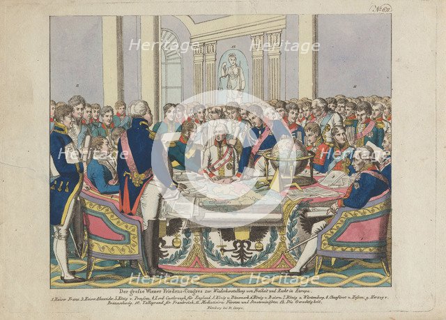 The Congress of Vienna. Artist: Campe, August Friedrich Andreas (1777-1846)