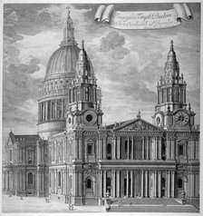 St Paul's Cathedral, City of London, c1715.                                             Artist: Anon