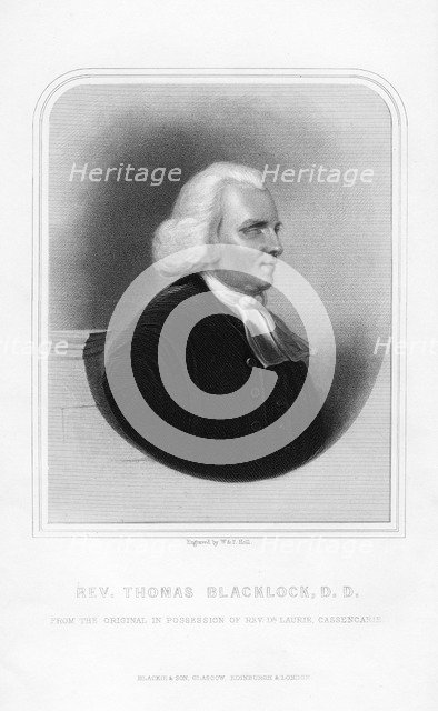 Thomas Blacklock, Scottish poet, (1870).Artist: William Holl