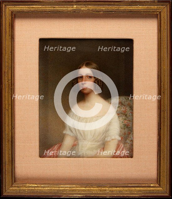 Portrait of a Lady, ca. 1850. Creator: Henry Brintnell Bounethea.