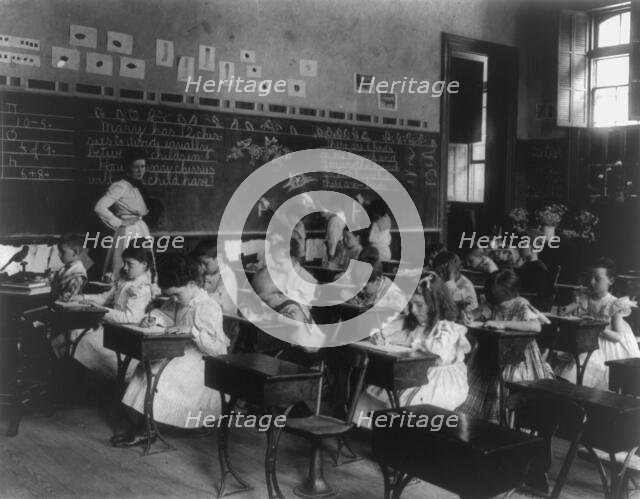 Washington, D.C., Fifth division grade school, (1899?). Creator: Frances Benjamin Johnston.