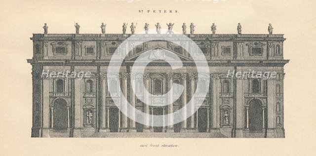 'St Peter's - east front elevation', 1889. Creator: W & AK Johnston.
