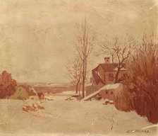 Winter Landscape, c1920s. Creator: Frank Howard Marschall.