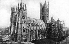 Canterbury cathedral, Canterbury, Kent, early 20th century. Artist: Unknown