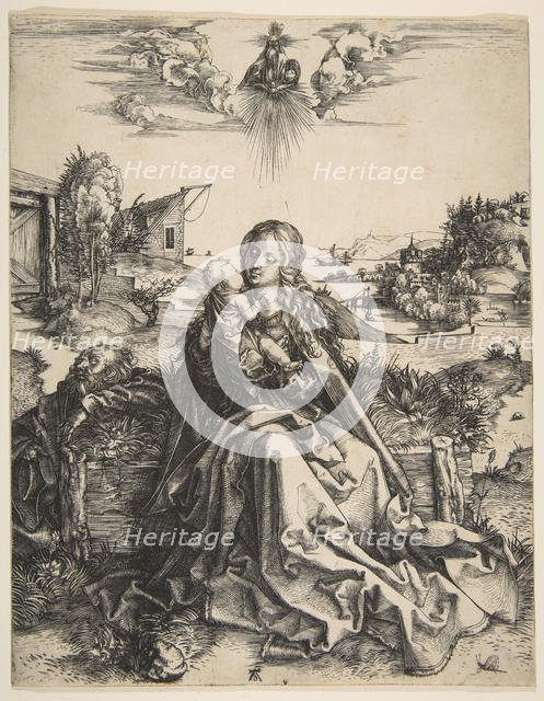 Holy Family with a Dragonfly, ca. 1495. Creator: Albrecht Durer.