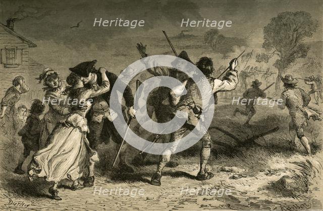 'Concord - The First Blow for Liberty', (1877). Creator: Albert Bobbett.