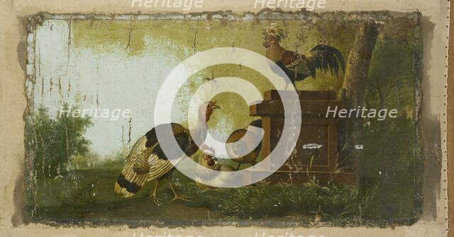 Decorative Piece with Poultry, 1700-1799. Creator: Anon.