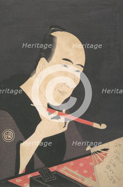 The Writer Santo Kyoden (a.k.a. Kitao Masanobu), ca. 1795., ca. 1795. Creator: Rekisentei Eiri.