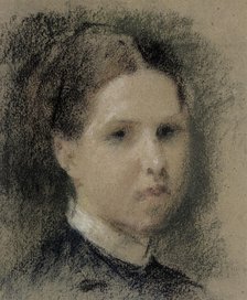 Portrait of Annie Edelfelt, 1880-1885. Creator: Albert Edelfelt.