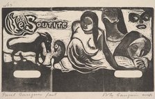 Le Sourire, 1899. Creator: Paul Gauguin.