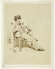 Whistler Resting, 1874. Creator: James Hayllar.