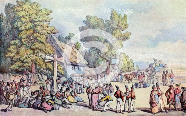 'The Falmouth Road', late 18th-early 19th century, (1929). Artist: Thomas Rowlandson