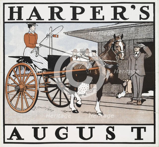 Harper's August, c1890 - 1907. Creator: Edward Penfield.