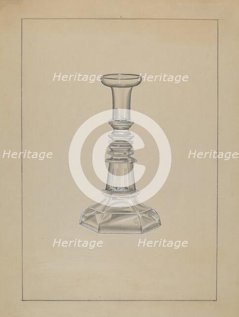 Candlestick, c. 1936. Creator: John Dana.