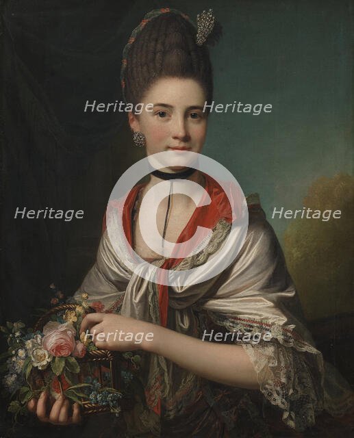 Portrait of Anna Elisabeth Battier, née Storp, 1771. Creator: Jens Juel.
