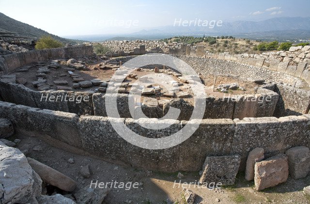 Grave Circle A, Mycenae, Greece. Artist: Samuel Magal