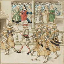 Parading Knights in Oriental Costume, c. 1515. Creator: Unknown.