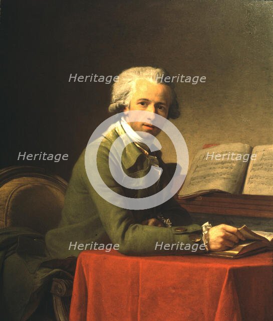 Portrait of the composer Ignace Pleyel (1757-1831), c1785. Creator: Vestier, Antoine (1740-1824).