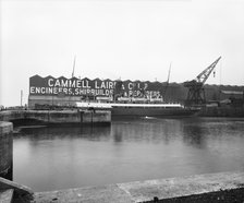 Cammell Laird shipyard, Birkenhead, Merseyside, 1913. Artist: H Bedford Lemere.