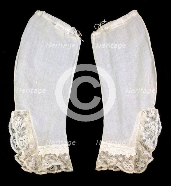 Undersleeves, American, third quarter 19th century. Creator: Unknown.