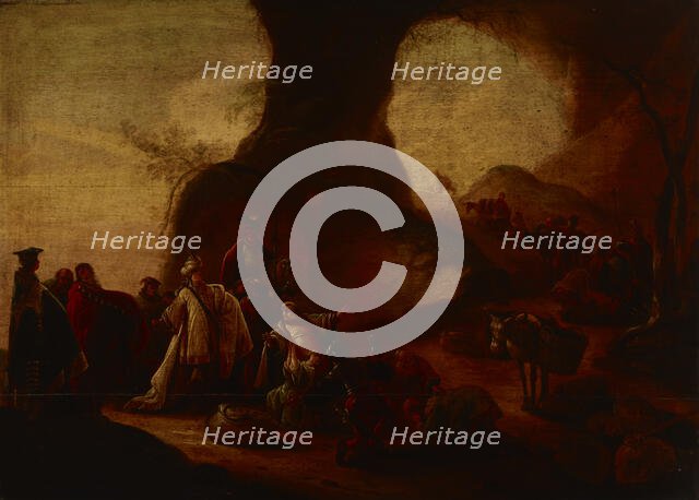 Discovery of Joseph's Silver Cup in Benjamin's Sack, c1640-1660. Creator: Jacob Willemsz de Wet the elder.