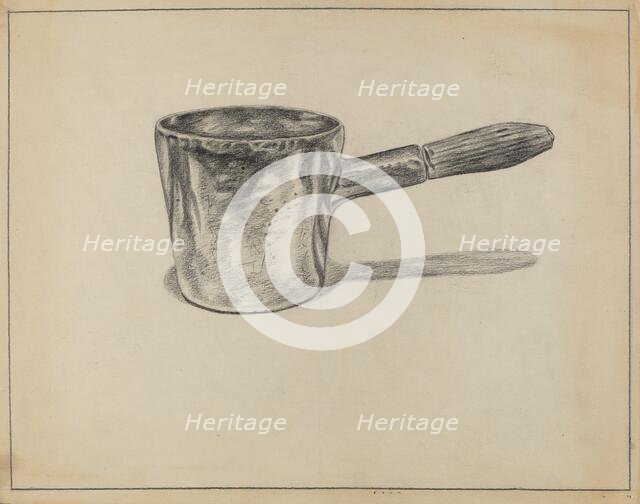 Pewter Dipper, 1935/1942. Creator: Hyman Pearlman.