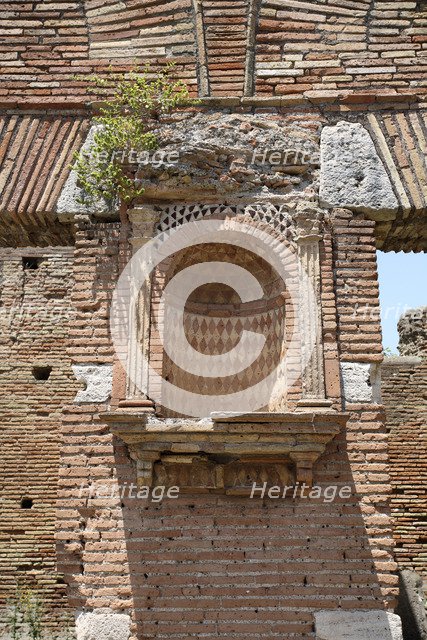 An altar in Ostia Antica, Italy. Artist: Samuel Magal