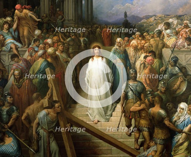 Christ Leaving the Praetorium (Christ quittant le prétoire), Between 1874 and 1880. Creator: Doré, Gustave (1832-1883).