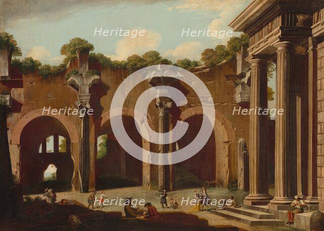 The Basilica of Constantine with a Doric Colonnade, 1685/1690. Creator: Niccolò Codazzi.