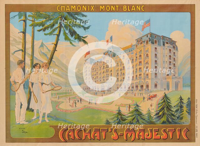 Cachat's Majestic Hotel. Chamonix Mont Blanc, c1910. Creator: Faria, Cândido de (1849-1911).