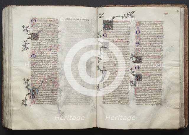 The Gotha Missal: Fol. 128v, Text, c. 1375. Creator: Master of the Boqueteaux (French); Workshop, and.