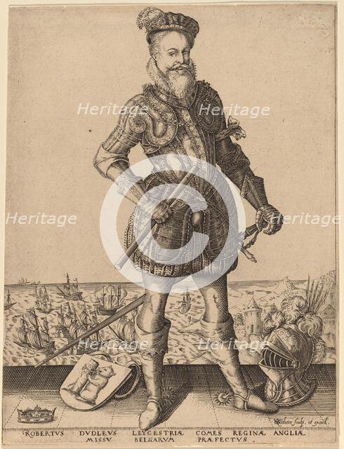 Robert Dudley, Earl of Leicester. Creator: Karel van Sichem.