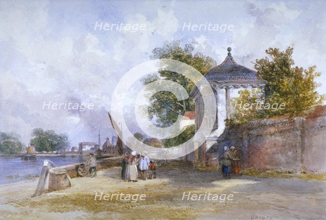 Mortlake, Richmond upon Thames, London, c1845. Artist: G Howse