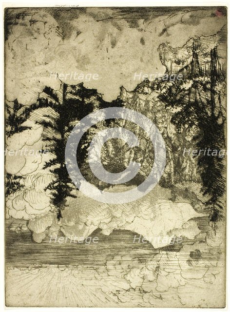 The Two Pines, Switzerland, 1908. Creator: Donald Shaw MacLaughlan.